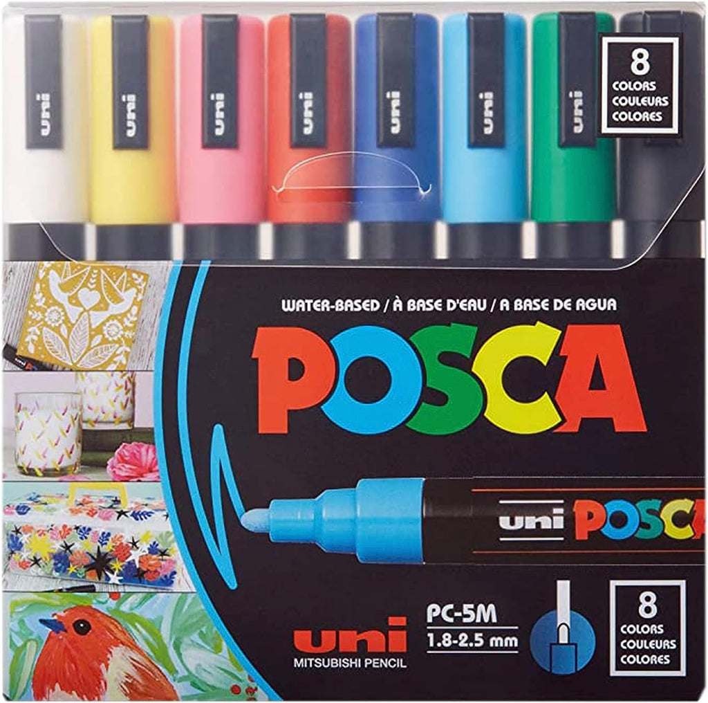 Posca Paint Markers, Set of 8