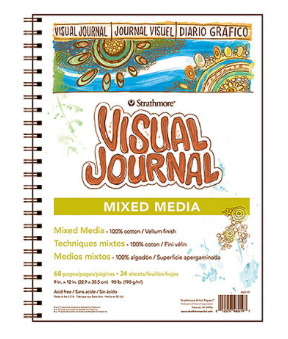 Visual Journal Mixed Media 5.5"x 8"
